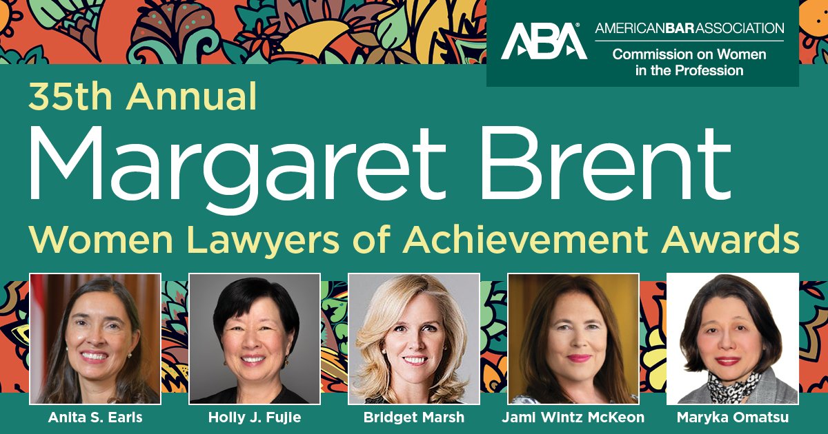 Less Than a Week to Pledge
35th Margaret Brent Women Lawyers of Achievement Awards
Fairmont Royal York Toronto
Sunday, August 10, 2025 | 3:00 - 5:30 pm ET
ambar.org/women

The deadline to pledge is June 30th!
#womenlawyers #WomenAttorneys #ABA #CWP