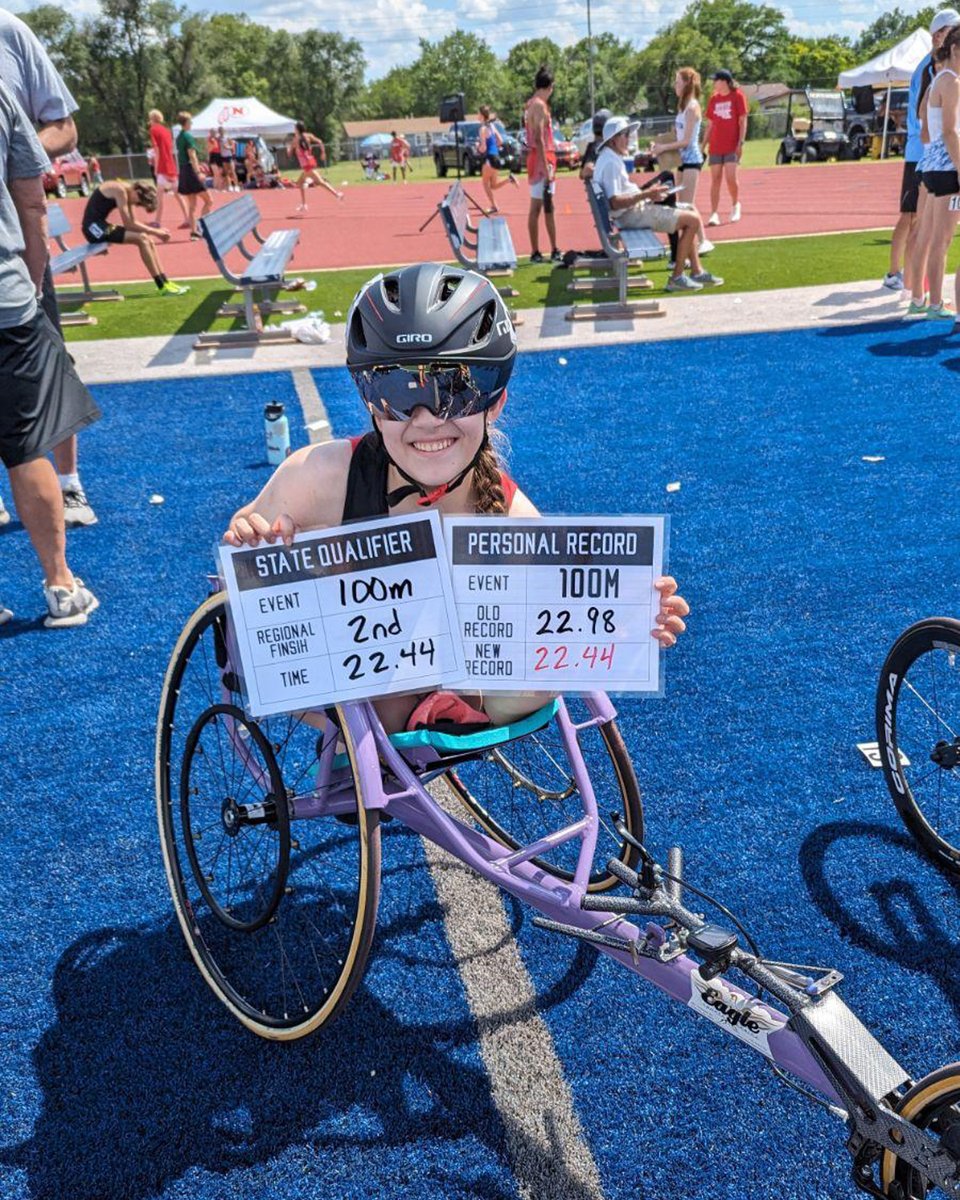 Challenged Athletes Foundation (@cafoundation) on Twitter photo Isabel has been competing in wheelchair track for 9 years, including 2 years in high school. She also enjoys wheelchair tennis, pickleball, archery, and adaptive golf. Isabel dreams of racing at the college level but has outgrown her current equipment. 
A CAF Grant for a new Isabel has been competing in wheelchair track for 9 years, including 2 years in high school. She also enjoys wheelchair tennis, pickleball, archery, and adaptive golf. Isabel dreams of racing at the college level but has outgrown her current equipment. 
A CAF Grant for a new