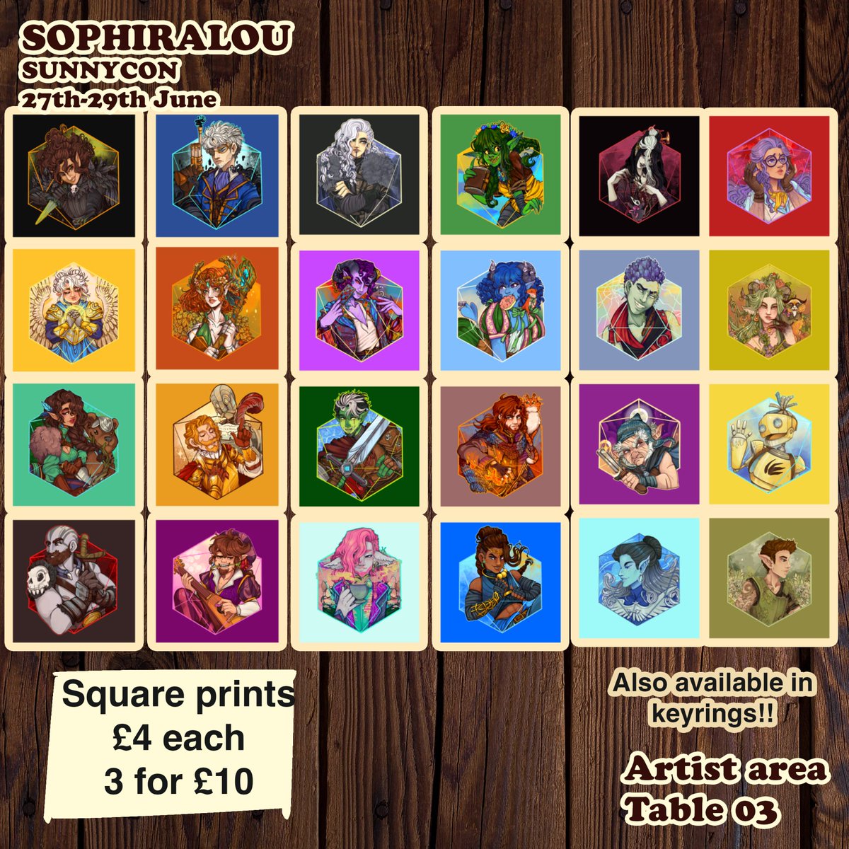 sophiralou's tweet photo. It's a convention weekend !! This weekend, you can find me at table 3 in the artist floor all 3 days for @SunnyAnimeExpo !!! 
Im so excited to be debuting so many new goodies from my musical print series , starkid goodies, and Prickles, of course !! https://t.co/hzstAoCOnE