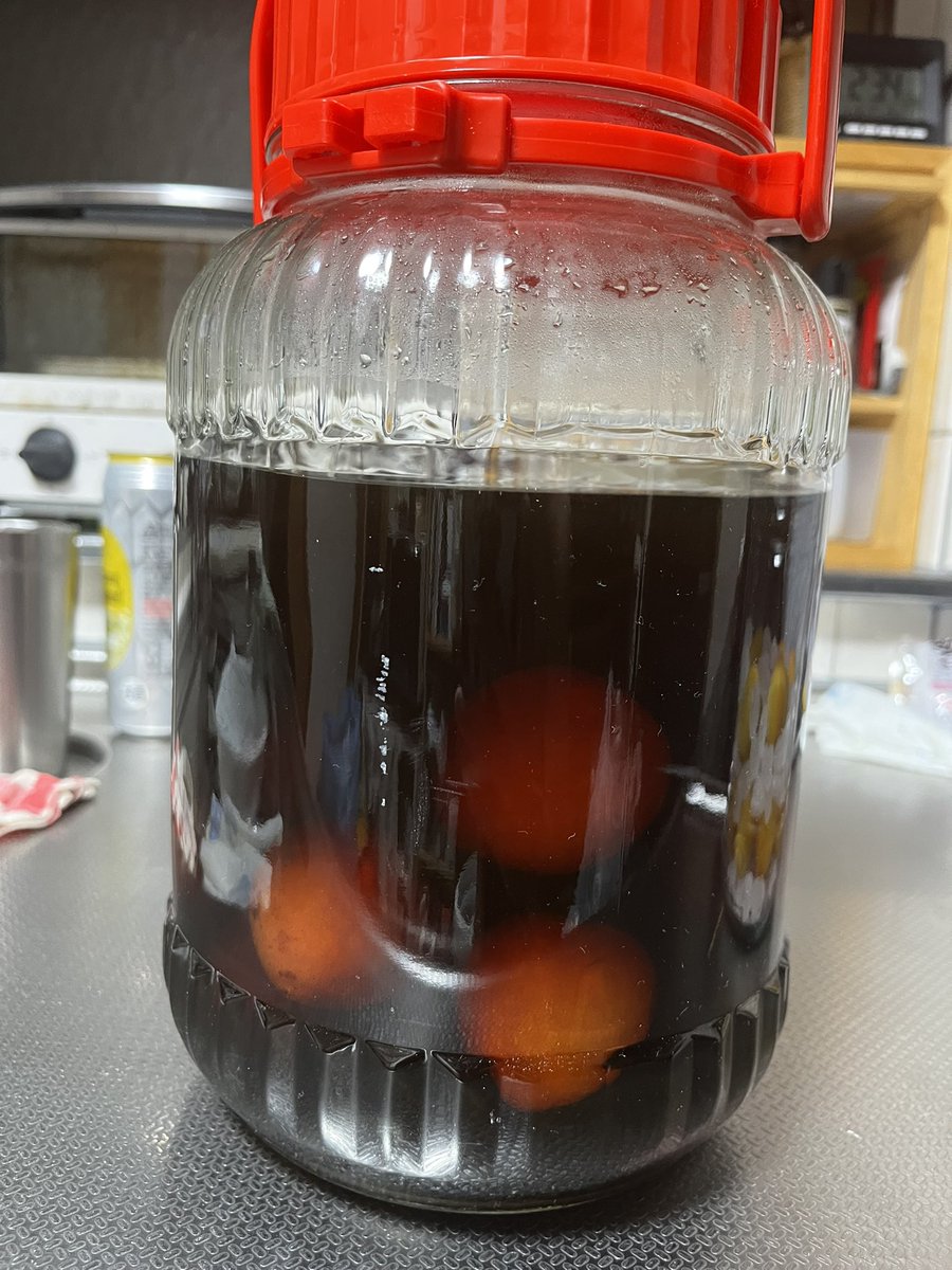 ItskySanbaka's tweet photo. 初めて果実酒と果実シロップ仕込んだけど、たぶんスモモ黒糖ウイスキー漬けは失敗してるな、スモモ熟しすぎやし、量少なすぎー！
完熟梅酒はまだわからんけど1番ええ感じに来てそう😍
完熟梅シロップはまだ未知数😅
てか果実酒つけるのビンやら酒やら金かかりすぎるわ、普通に出来合いの酒の方が安い https://t.co/GifXpgiB7N