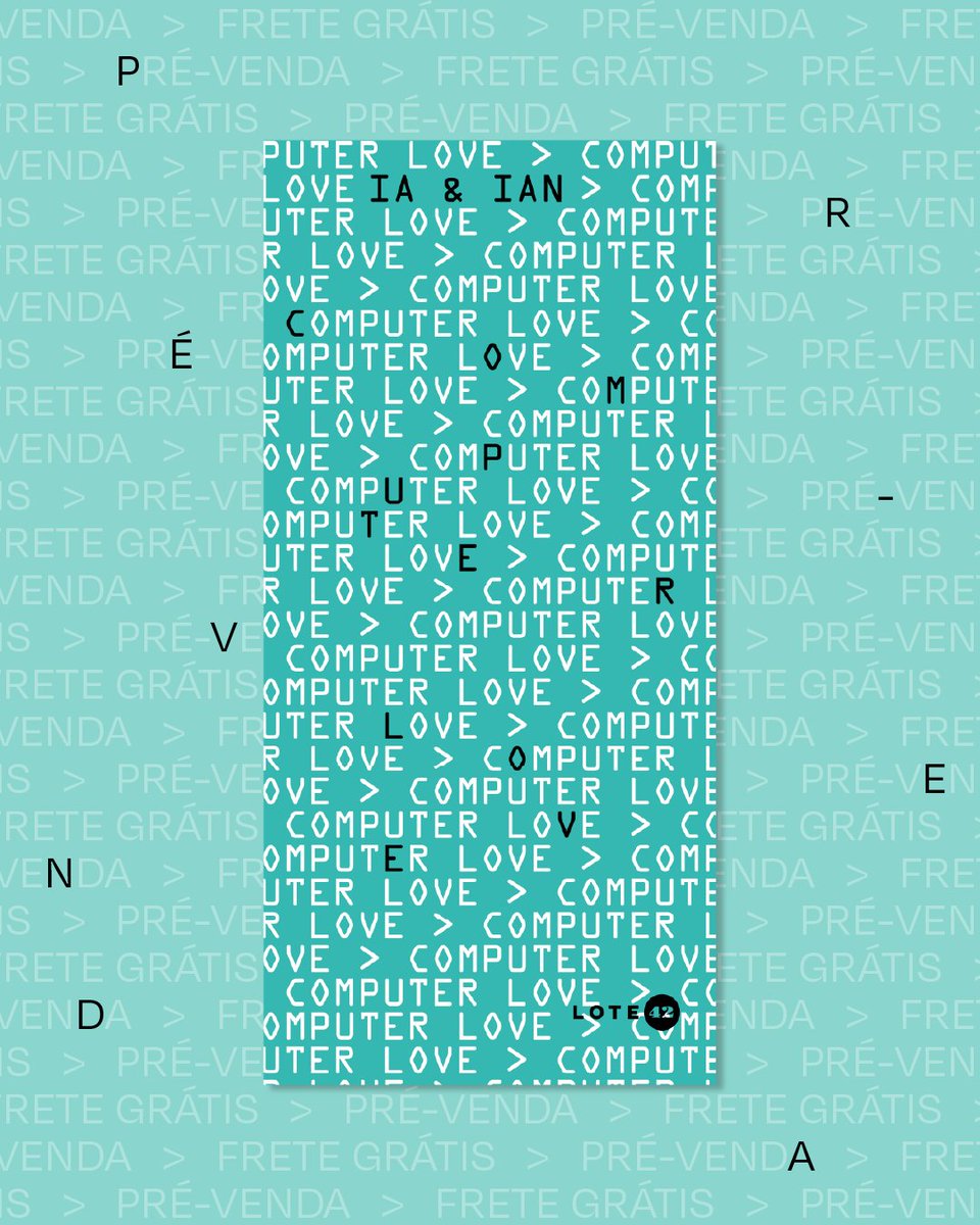 Começou a pré-venda de “Computer Love”, livro de Ian Uviedo sobre um amor impossível em tempos digitais. A pré-venda está rolando na <a href="/bancatatui/">Banca Tatuí</a> com frete grátis e um brinde: coordenadas analógicas para navegar além dos algoritmos. Logo chega às livrarias e aos corações de vocês.