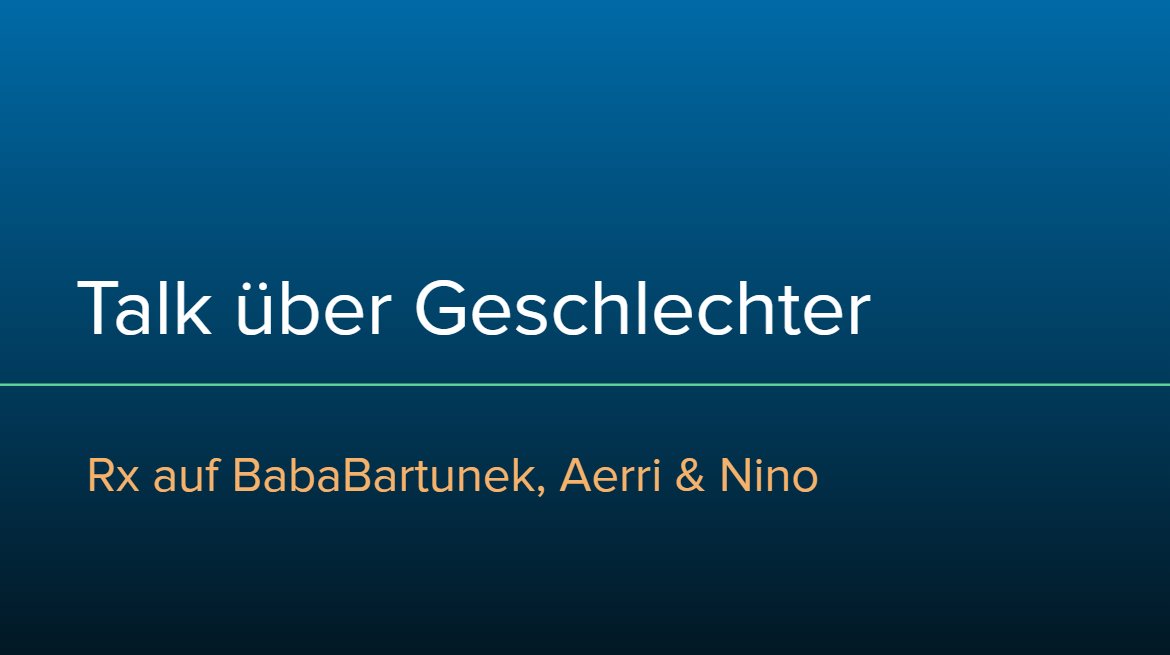 Dachtet ihr etwa, nur weil's eine Reaction ist, gibt's keine Präsentation? 😉
21 Uhr geht's los
twitch.tv/aaactcgcgcgcgcg