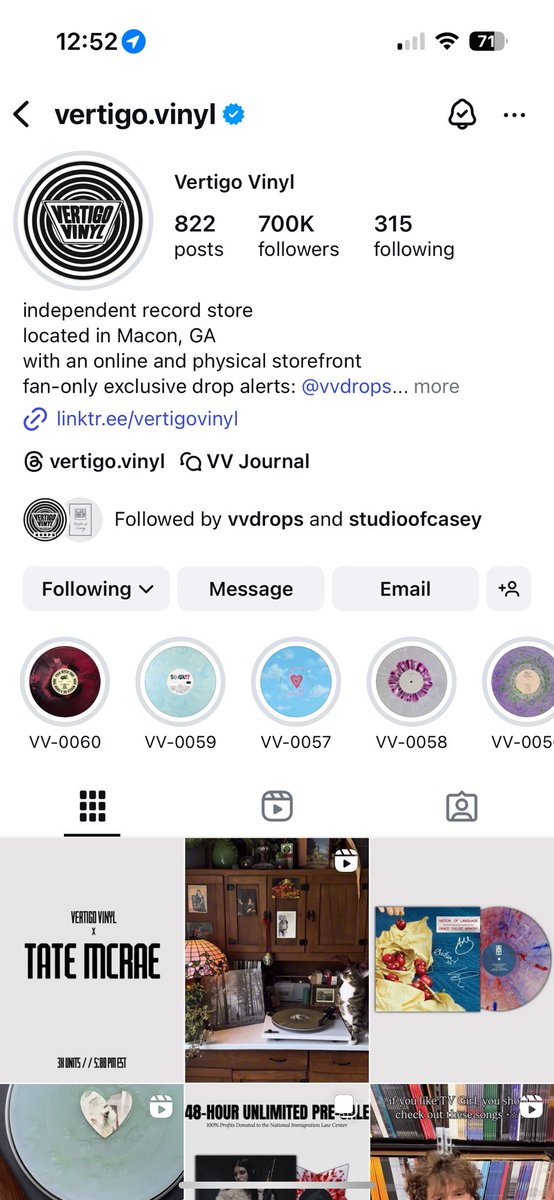 drscubs's tweet photo. @vertigovinylga Following!! https://t.co/X3EgFpNVVf