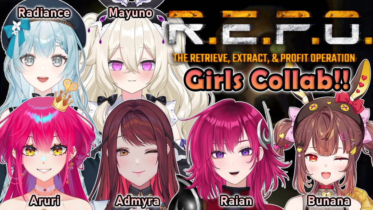 Radiance | 🐱🌿🍵 Herbalist Cat Vtuber (@radiancevt) on Twitter photo 30 mins later I'll play REPO with
<a href="/mayunocharlotte/">Mayuno Charlotte 🎀🕸️【VOLs】</a>
<a href="/Raian_DAYBREAK/">Raian Valerius ⚜️🔥 NEW COVER OUT!</a>
<a href="/AuregaliaAruri/">Auregalia Aruri 🗝️🎀</a>
<a href="/AddieWyvernhart/">Admyra Wyvernhart🀄️【Aegis-Link】</a>
<a href="/Bunana_ch/">Bunana ch 🐇🍌【VyVid】</a>
Looking forward to it!!
Please check out the girls too!!
youtube.com/watch?v=OxKMOn…
#vtuber #vtubers #REPO 30 mins later I'll play REPO with
<a href="/mayunocharlotte/">Mayuno Charlotte 🎀🕸️【VOLs】</a>
<a href="/Raian_DAYBREAK/">Raian Valerius ⚜️🔥 NEW COVER OUT!</a>
<a href="/AuregaliaAruri/">Auregalia Aruri 🗝️🎀</a>
<a href="/AddieWyvernhart/">Admyra Wyvernhart🀄️【Aegis-Link】</a>
<a href="/Bunana_ch/">Bunana ch 🐇🍌【VyVid】</a>
Looking forward to it!!
Please check out the girls too!!
youtube.com/watch?v=OxKMOn…
#vtuber #vtubers #REPO
