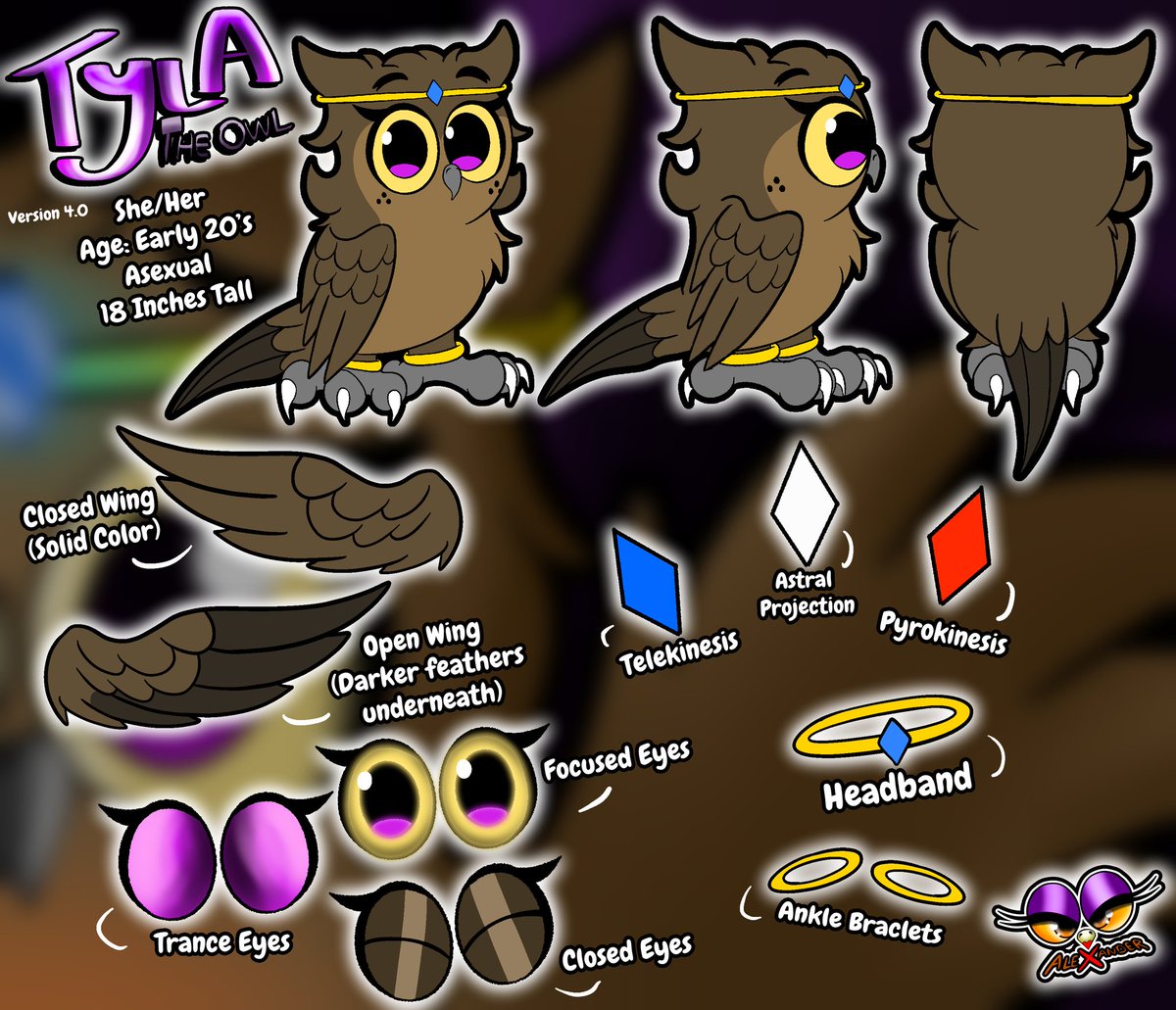 Presenting a new look for Tylo &amp; Tyla, here are the updated ref sheets! I wanted to give them a fresh coat of paint and take them a step above. I feel like these new designs make them POP even more then before! It'll take some time getting used to, but I hope you guys love it!