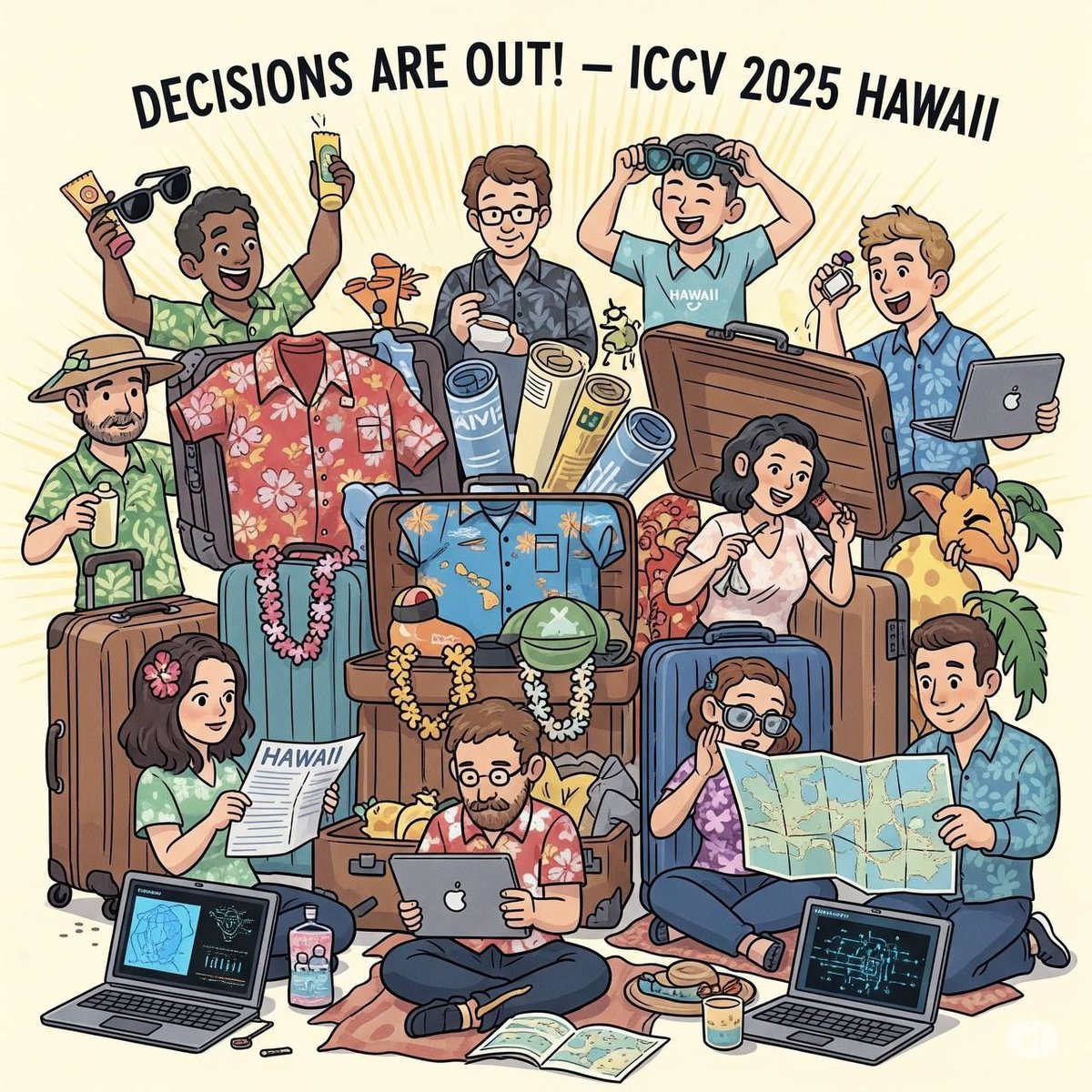 #ICCV2025 decisions have been released!

They are going out in batches to manage server load, so please be patient :)

A huge thank you to our entire community—authors, reviewers, and area chairs—for your hard work. 

Congratulations to everyone whose paper was accepted!