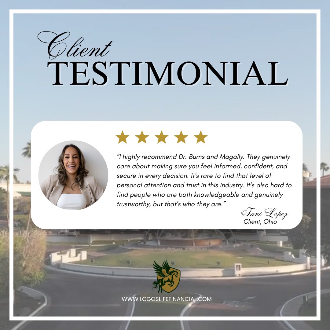 logosfinancial's tweet photo. ⭐️ We're humbled to serve such amazing clients. From life insurance to retirement planning, we're committed to guiding you through life's journey. 

#clientestimonial 
#clientsfirst 
#livelifefree https://t.co/di4B7Mjbu6