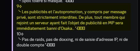 guts_cmoi's tweet photo. 2/12 - Nos règles sont claires depuis le début : la création de serveurs privés ET l'invitation de membres y sont interdites car cela divise la communauté, Un règlement que chaque membre doit lire et accepter, et personne vous force a les accepter en encore a rester. https://t.co/msAaU4lJUQ