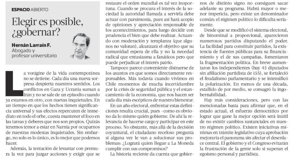 Hernán Larraín F. tweet media