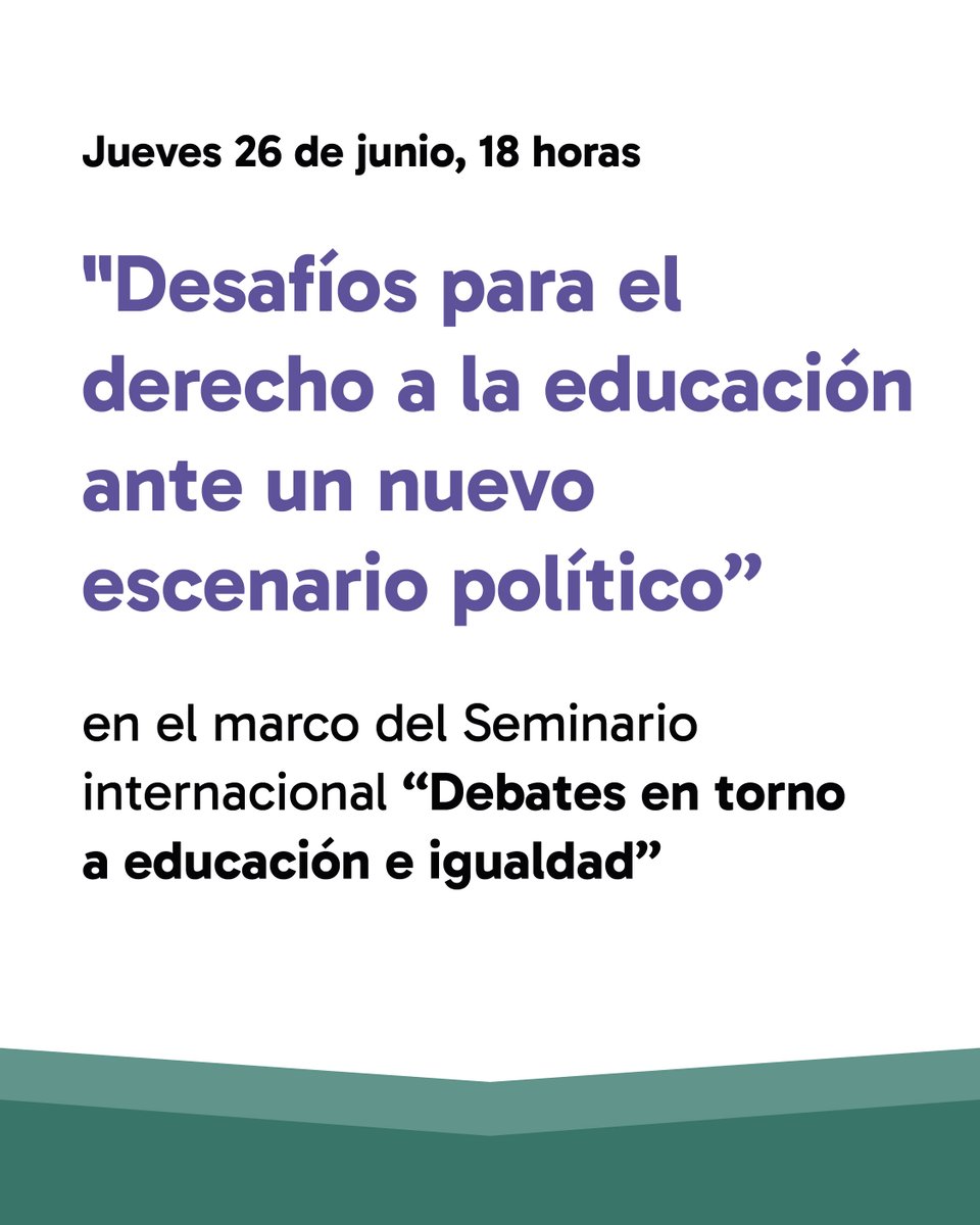 "Desafíos para el derecho a la educación ante un nuevo escenario político"
🗓️ Jueves 26 de junio, 18 horas
📍Salón Cassinoni de la FHCE (Av. Uruguay 1695)

Participan docentes de educación pública y militantes sindicales: Cecilia Varcellino, Elia Rivero y Mariana Piriz