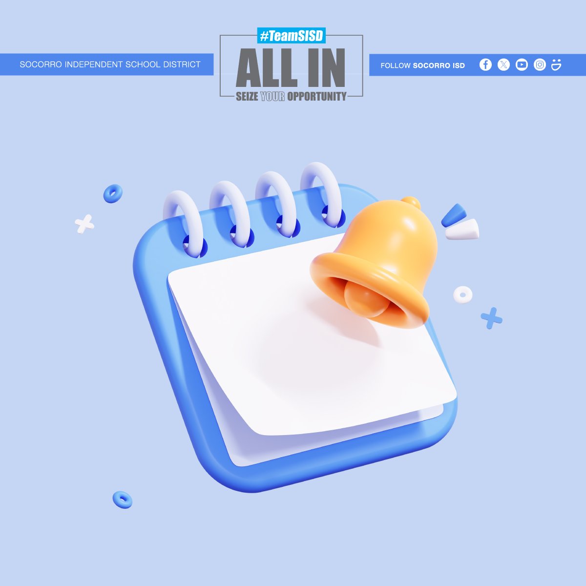 Still in flip-flop mode? 🩴 Same here! But if you're squeezing in one last getaway or just dreaming of routine, here’s the 2025–26 district calendar to help you plan ahead. Download the #TeamSISD district calendar at: bit.ly/46ez0We