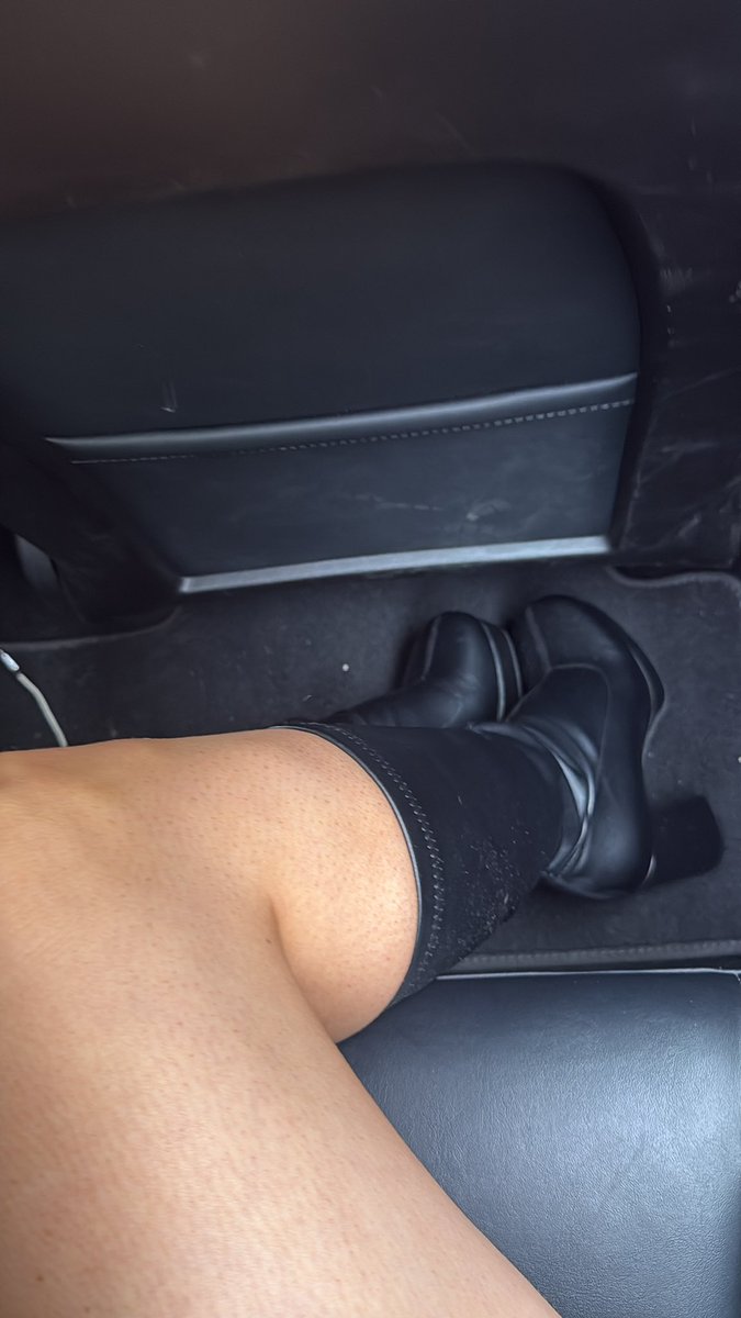 Wearing my boots!