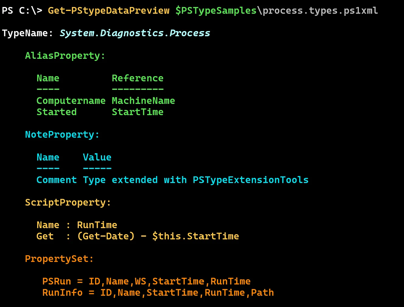 Preview PSTypeExtensions https://github.com/jdhitsolutions/PSTypeExtensionTools