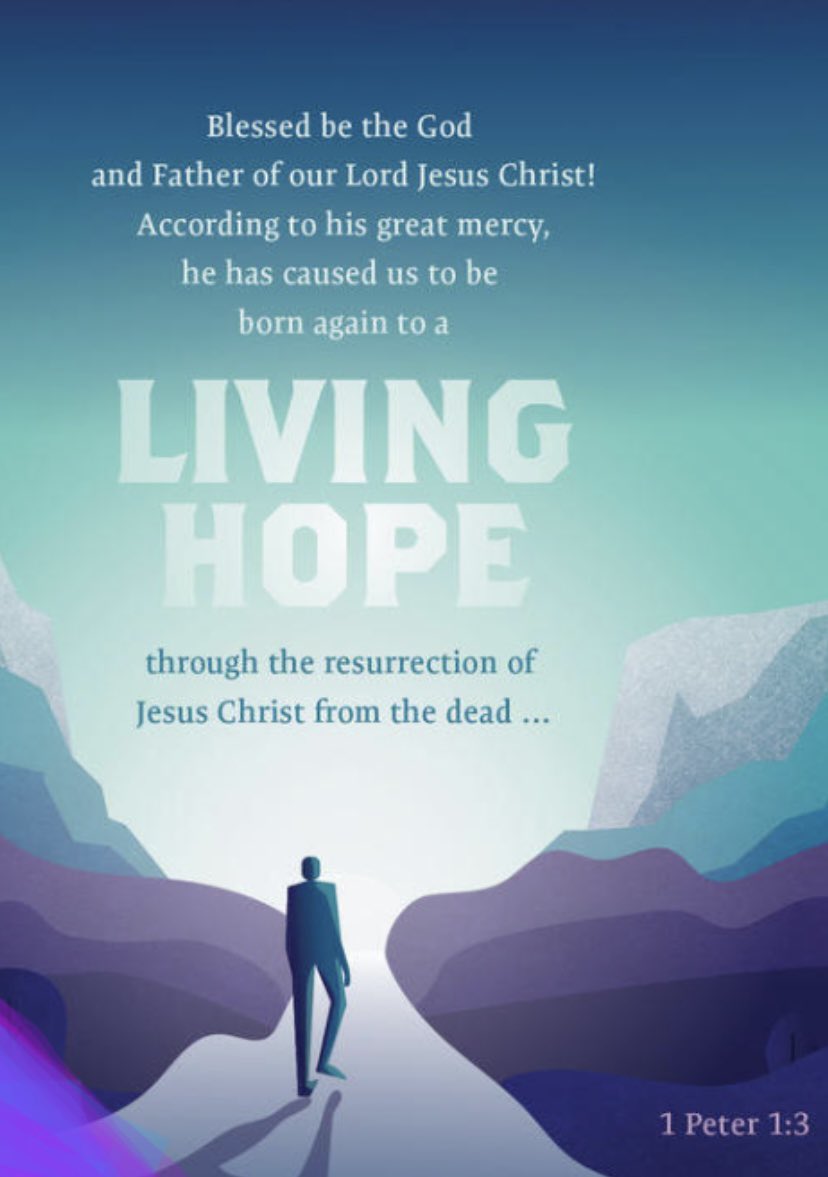 Kelly_Packard's tweet photo. The verse that guided the name of our marriage-focused grief ministry. Jesus Christ, our Living Hope. His resurrection authors our hope. https://t.co/UBdfk0CID6