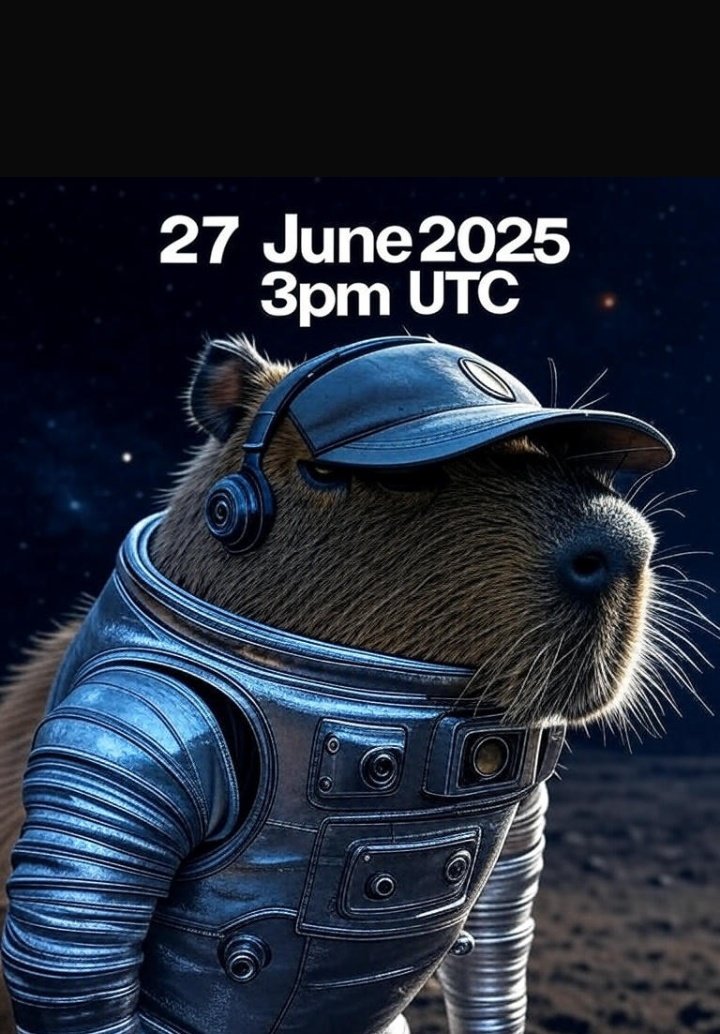 Mcapy_SOL's tweet photo. 🚀 @Mcapy_SOL – Official Launch Incoming
🗓 27 June 2025
🕒 3PM UTC

The wait is over.
MarsCapy isn’t just another project 
 it’s a movement.

With a powerful community behind it,
📦 Utility is in motion,
🎨 Exclusive stickers are being created by real contributors,
🏆 Roles are being earned — not sold.

This is your chance to be early.
And in Web3, early is everything.

The launch window is short.
Miss it — and you’ll be watching from the sidelines.

⚠️ Set your reminder. Lock the time. Be there.
Because when MCAPY takes off, it’s not coming back to pick up latecomers.

#MarsCapy #MCAPY #Web3Launch #CapyOnTheMove #SOL #launchonsol