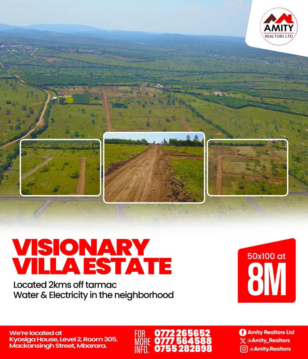 Discover Visionary Villa Estate by Amity Realtors – where your dream home begins with the perfect land.
🏞️ Prime plots | 🛣️ Gated layout | 💧Ready infrastructure
Secure your future. Own your piece of paradise today!
📞 DM us now. #VisionaryVillaEstate #AmityRealtors #LandForSale