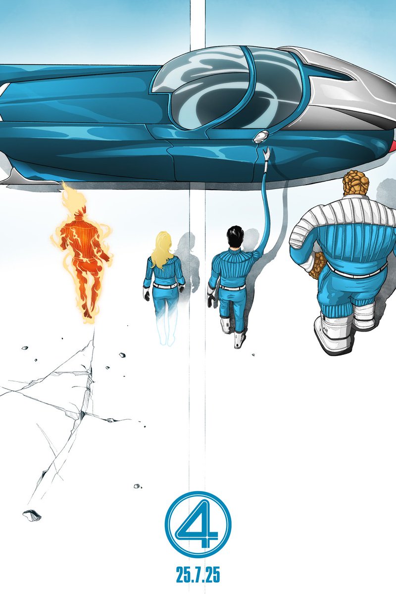 The Fantastic Four: First Steps drops in theaters in ONE MONTH.
 
Tribute poster # 1 ✨