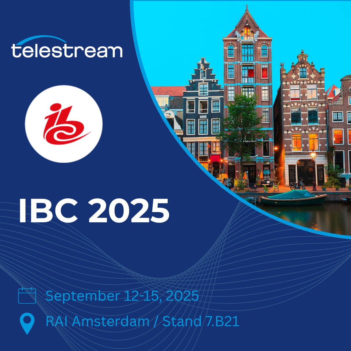 We’re thrilled to be part of #IBC2025 in Amsterdam this September! 📅 Save the date - September 12-15.

Come visit us at Stand 7.B21 to see what’s new and connect with our team. We look forward to seeing you there! ✨

Use our customer code to get a free visitors pass 👉