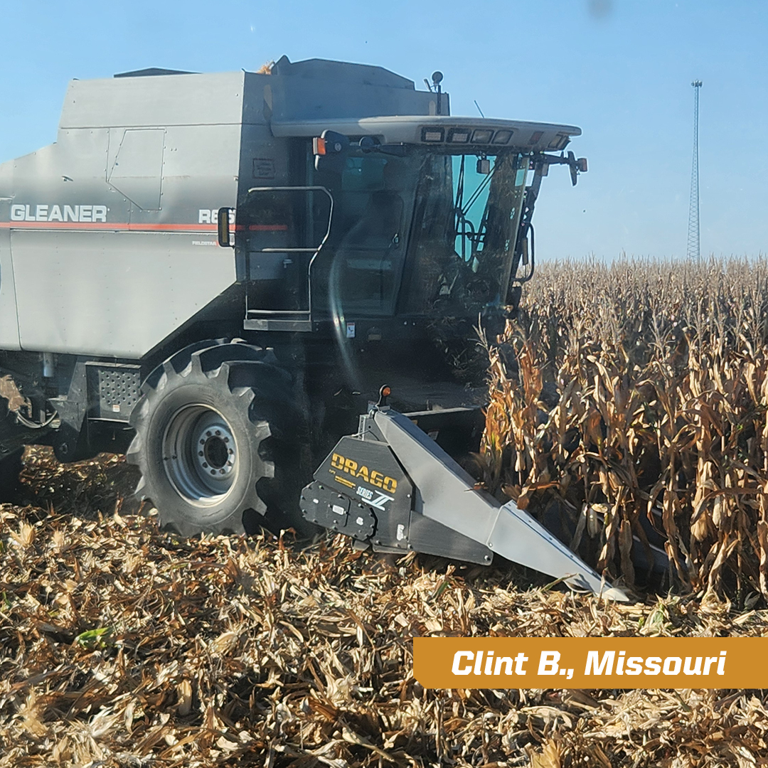 When every kernel counts, Drago owners like Clint B., Missouri, count on Drago. Discover the difference at dragotec.com/drago-differen….