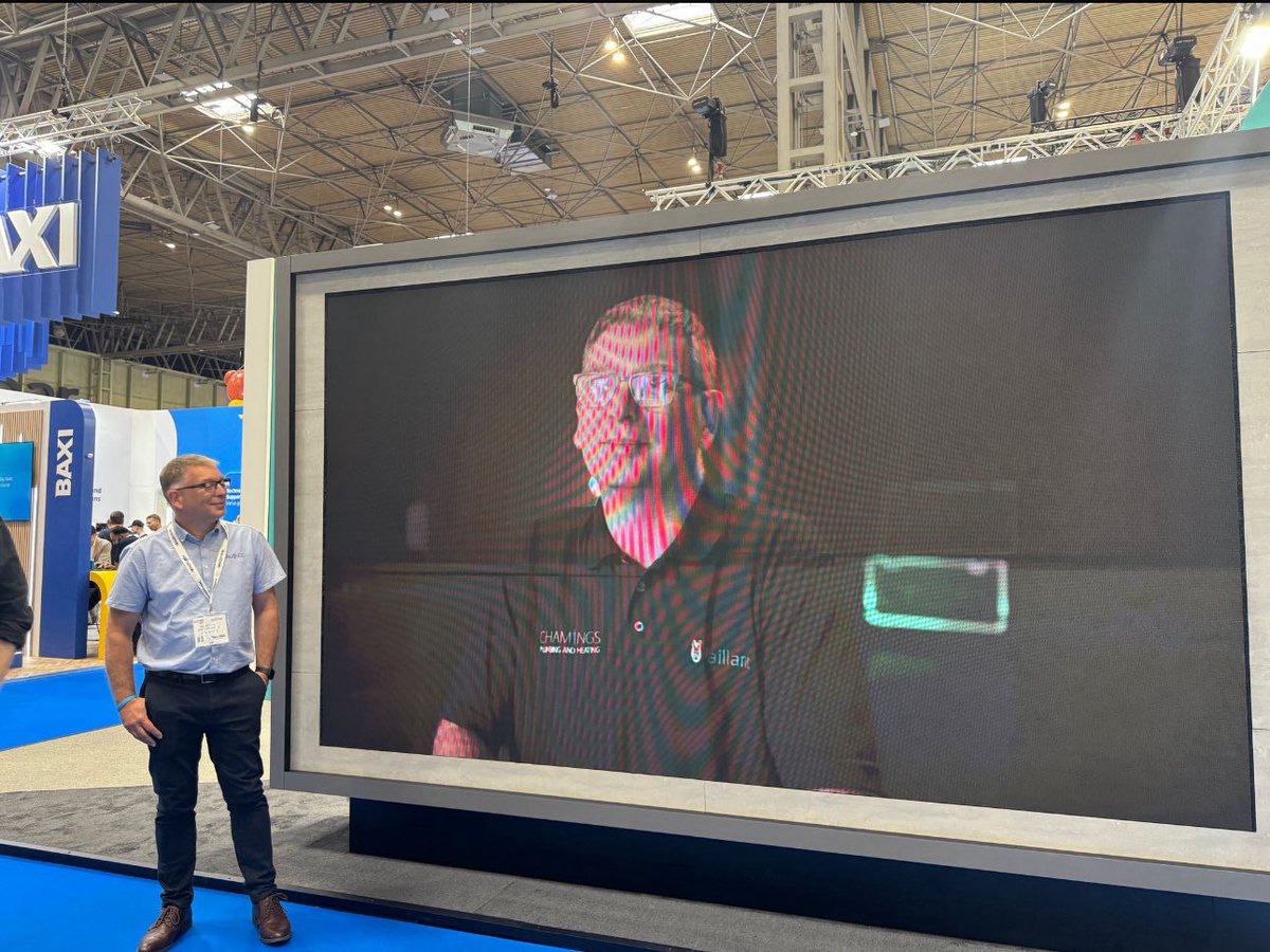 chamingsltd's tweet photo. When you arrive at #installershow2025 and you see yourself 😀😳 Great working with the team @vaillantuk #vaillantforlife https://t.co/UsvIitoxWE