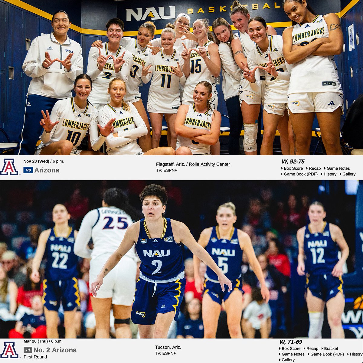 Big Sky Conference (@bigskyconf) on Twitter photo Anyone else remember when <a href="/NAUWomensHoops/">NAU Women's Basketball</a> beat Arizona twice this season? 🙋♀️
#ExperienceElevated Anyone else remember when <a href="/NAUWomensHoops/">NAU Women's Basketball</a> beat Arizona twice this season? 🙋♀️
#ExperienceElevated