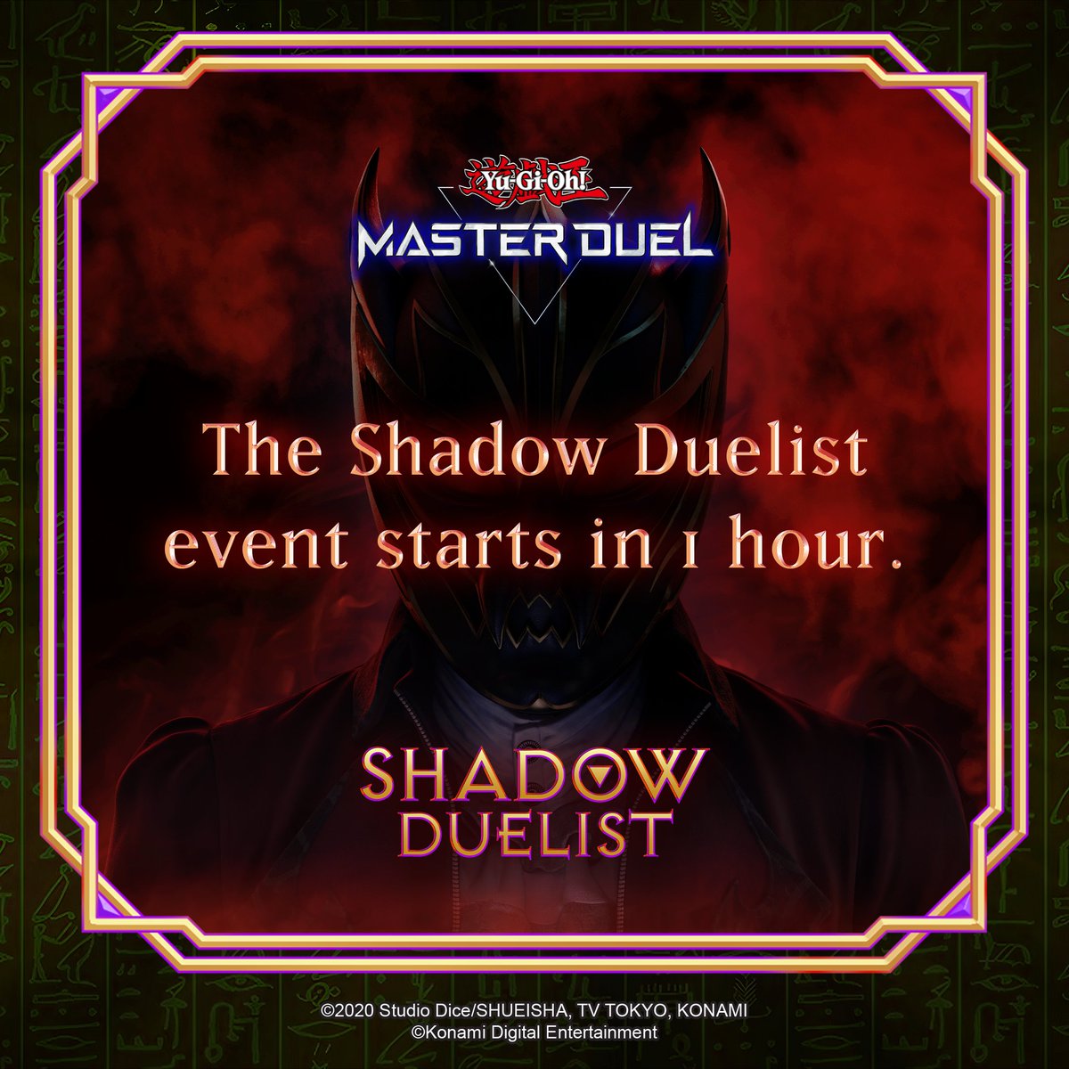 The hour of reckoning approaches. In just 1 hour, Baron Bloodthorne will be unmasked.  

Watch it all unfold here:
🔴 bit.ly/4dIZWOC
🟣 bit.ly/3ArsRIH

#YuGiOhMASTERDUEL