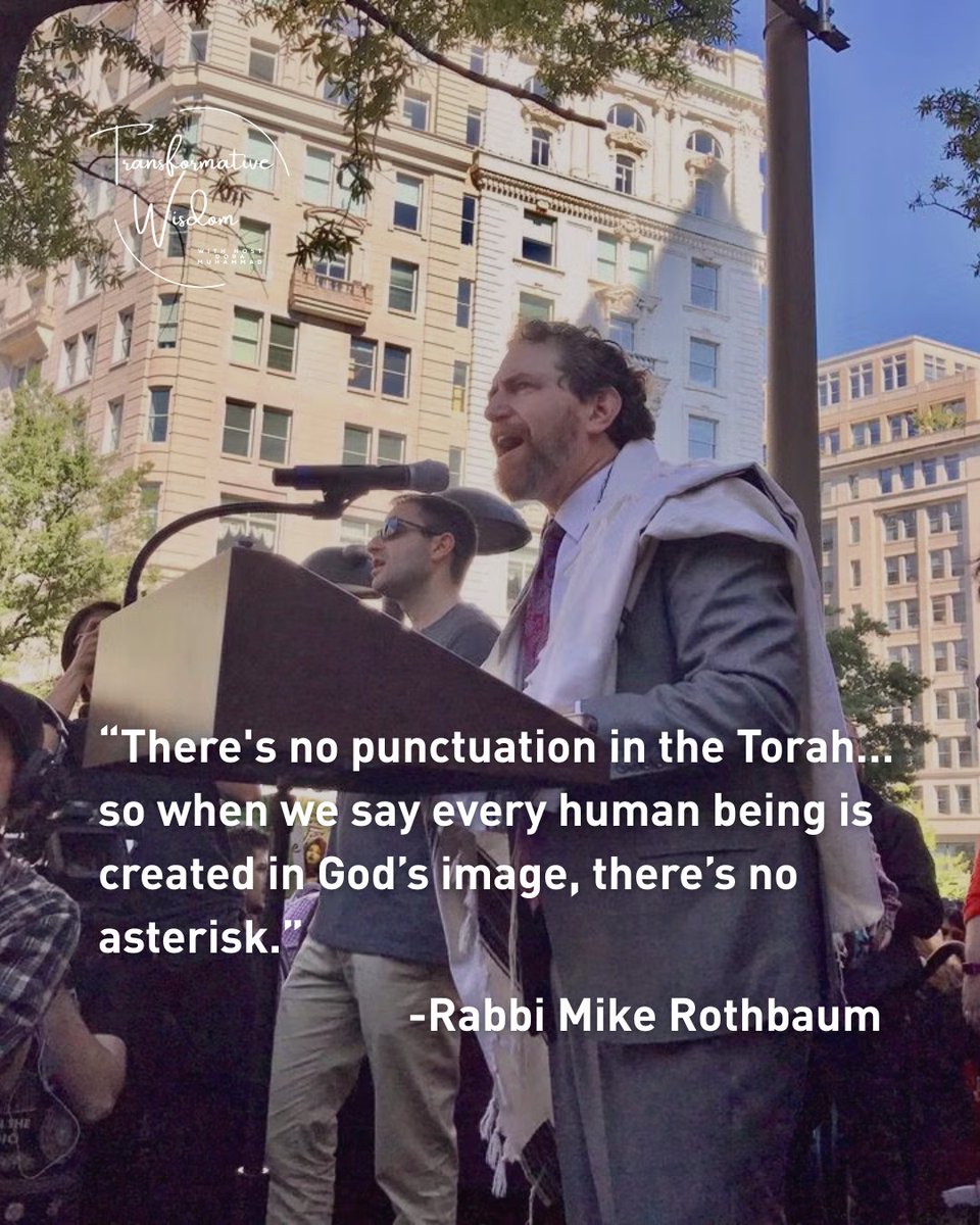 🎙️ “There's no punctuation in the Torah…so when we say every human being is created in God’s image, there’s no asterisk.” 

In a special episode of the Transformative Wisdom podcast, Rabbi Mike Rothbaum joins us to talk about remembering; our past, the teachings of our faith,