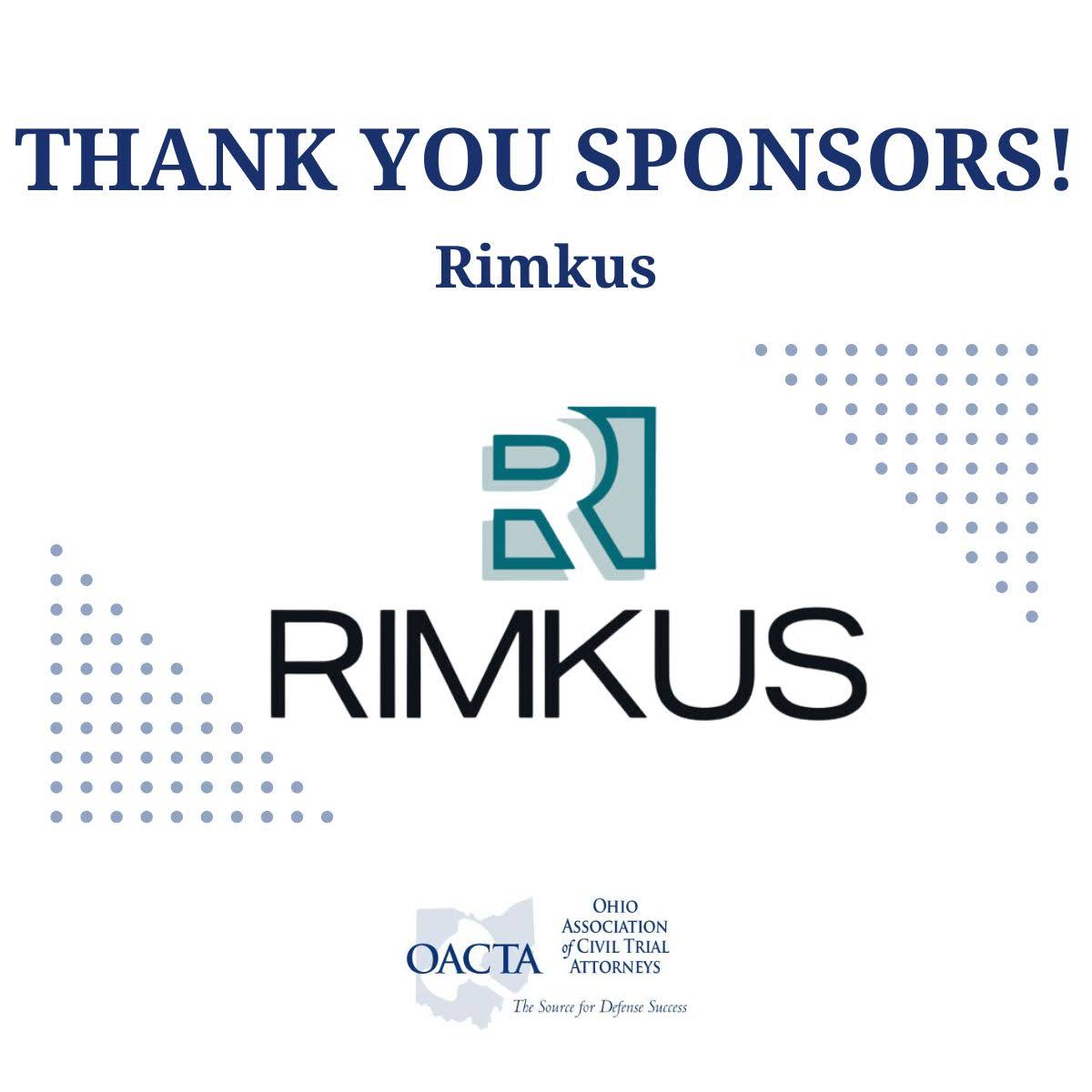 OACTA's tweet photo. Meet #OACTASponsor, Rimkus! Rimkus is a worldwide leader in engineering &amp; technical consulting operating from more than 110 offices around the world. Thank you for your generous support! To learn more about Rimkus, visit https://t.co/rjtjIWOdWM.

#OACTA #ThankYou #OACTASponsors https://t.co/M5YTeHzXa3