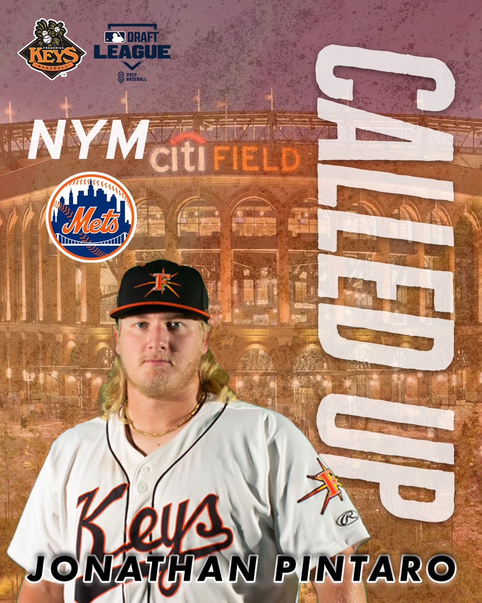 Congrats to 2021 and 2022 RHP Jonathan Pintaro (<a href="/pinto2316/">Jonathan Pintaro</a>) who just got the call to join the <a href="/Mets/">New York Mets</a>! 

More info: bit.ly/4lrLL4k

<a href="/mlbdraftleague/">MLB Draft League</a>