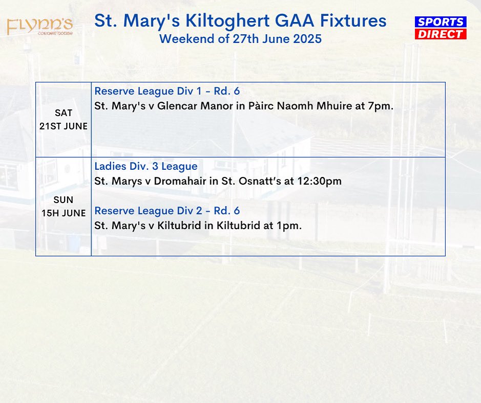 Fixtures this weekend 🗓️ ⬇️

All support appreciated 🔵⚪️