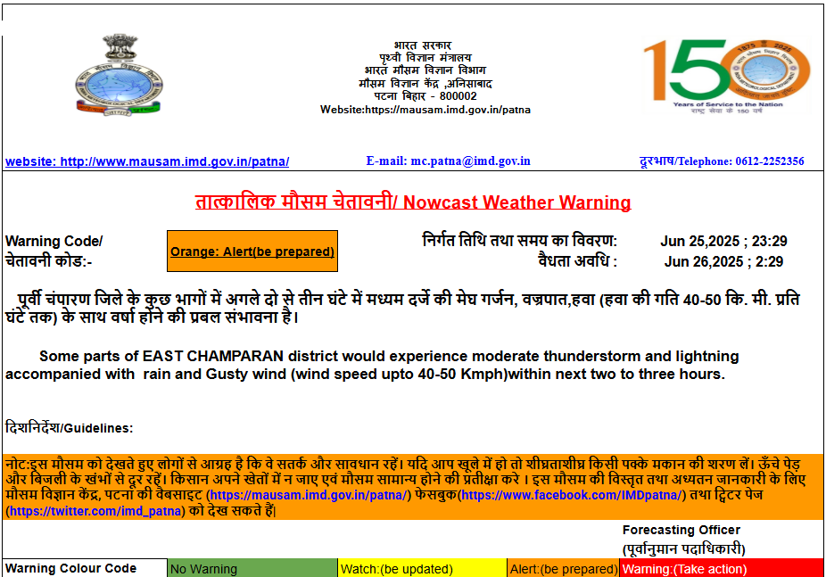 मौसम विज्ञान केंद्र, पटना (@imd_patna) on Twitter photo 
