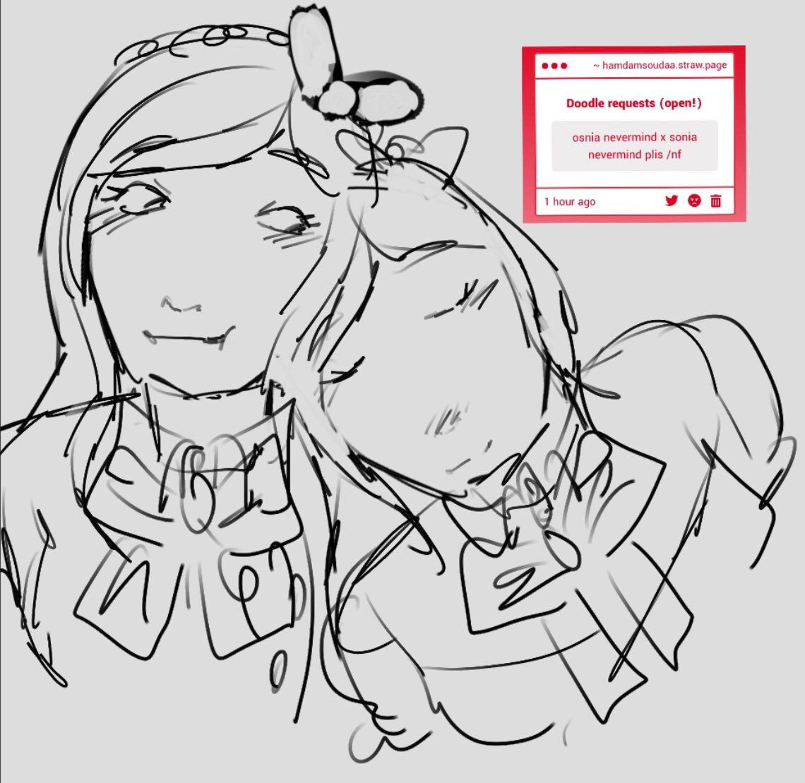 hamdamsouda's tweet photo. IF UR GONNA DOODLE REQUEST DO IT WITH YOUR CHEST!!! IT IS FORCEDDD
#soniaronpa #sonianevermind #soniacest #sdr2 #doodlerequest @Dev_stone1 https://t.co/I1JSaQNXWx https://t.co/Y1V38aPMZU
