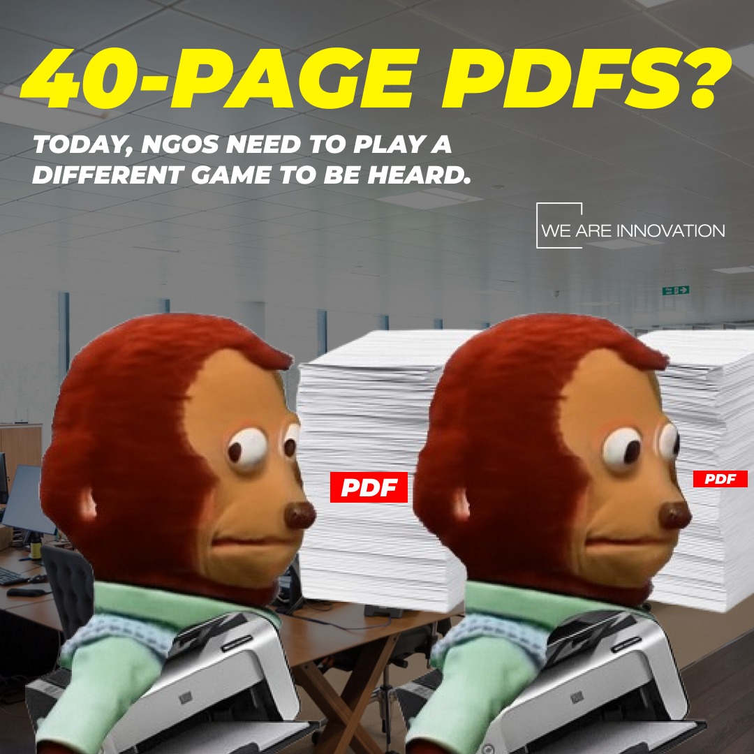 EXCLUSIVE ARTICLE 📝

Read the latest article on our website - "The Meme-ification of Advocacy: Why NGOs Should Get (Strategically) Unserious", by our COO <a href="/Tania__Rak/">Tania Rak</a> 💻

In the age of infinite scrolls, Italian brain-rot memes, and 15-second explainers, this article advises NGOs