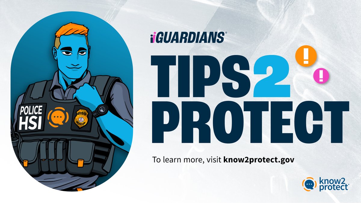 Know2Protect's tweet image. Gaming is social, and kids can spend hours in team-based play. But not all squads are safe. #iGuardian ICE HSI Special Agent Jesse Justice advises discussing healthy in-game alliances with your child. Visit know2protect.gov for a conversation guide.
#K2P