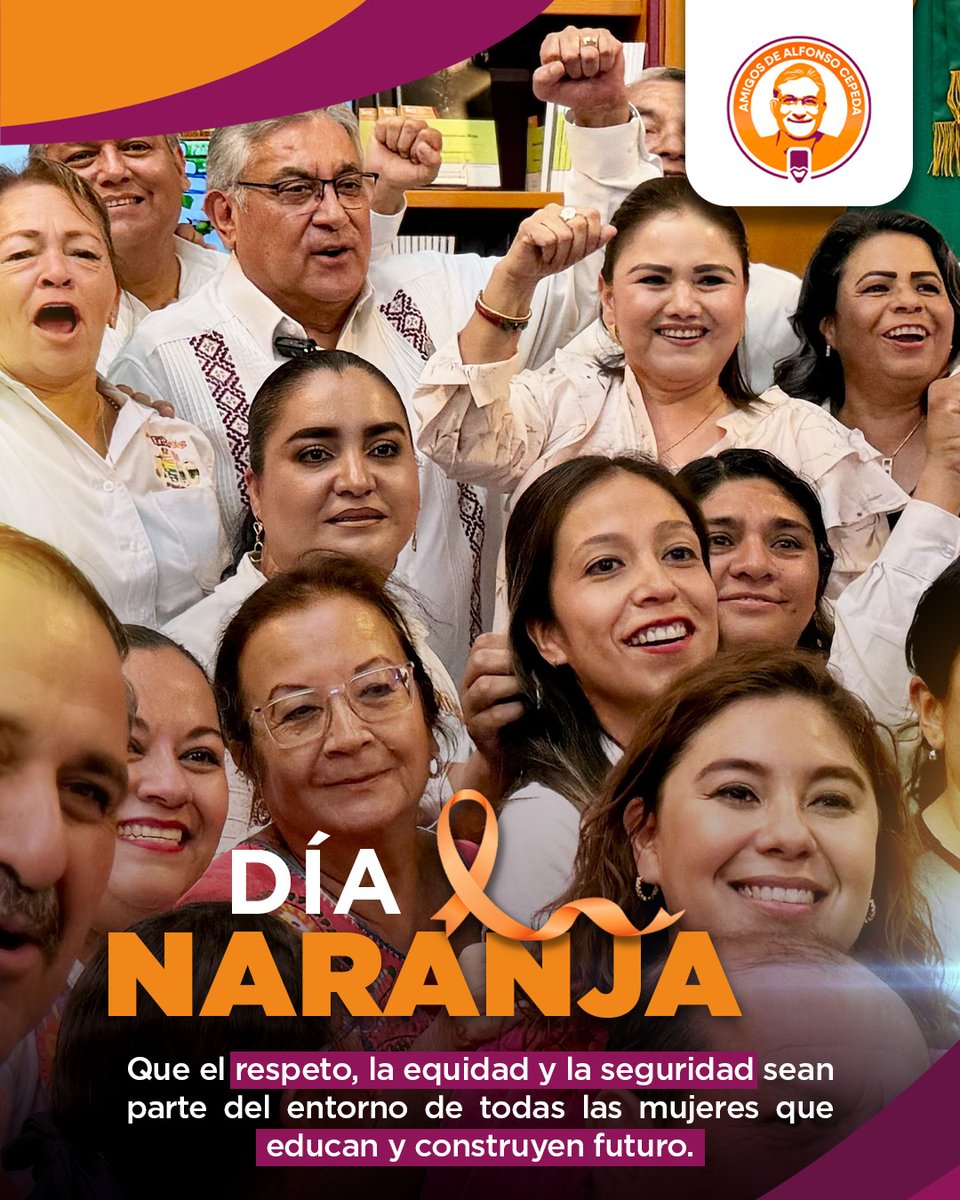 Alfonso Cepeda Salas (@alfonsocepedamx) on Twitter photo #Efeméride || Alzamos la voz por todas las trabajadoras de la educación. Por espacios educativos seguros, libres y justos para todas. <a href="/SnteNacional/">SNTE Nacional</a>
#DíaNaranja 🔸 #Efeméride || Alzamos la voz por todas las trabajadoras de la educación. Por espacios educativos seguros, libres y justos para todas. <a href="/SnteNacional/">SNTE Nacional</a>
#DíaNaranja 🔸