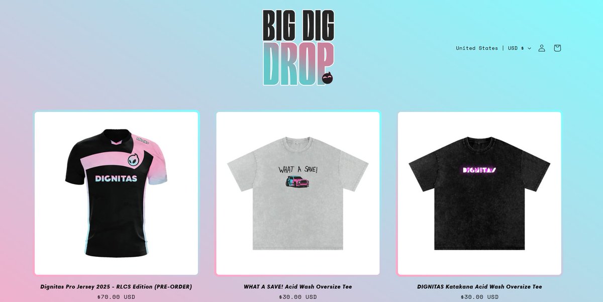 dignitas's tweet image. IT'S BIG
IT'S DIG

THE BIG DIG DROP IS HERE