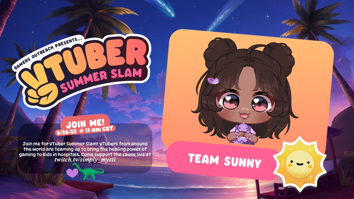 Wholesome Dino Girl 💜🦕 ENVtuber (@himemysti) on Twitter photo OMG OMG OMG IT'S HAPPENING!!!
I'm hosting my first ever charity event!!!
Much love to <a href="/GamersOutreach/">Gamers Outreach</a> inviting me to join something this meaningful—bringing the joy of games to kids in hospitals
LET’S GO MAKE A DIFFERENCE TOGETHER 💜🦕
#VTuberSS2025 #VtuberEN #CharityEvent OMG OMG OMG IT'S HAPPENING!!!
I'm hosting my first ever charity event!!!
Much love to <a href="/GamersOutreach/">Gamers Outreach</a> inviting me to join something this meaningful—bringing the joy of games to kids in hospitals
LET’S GO MAKE A DIFFERENCE TOGETHER 💜🦕
#VTuberSS2025 #VtuberEN #CharityEvent