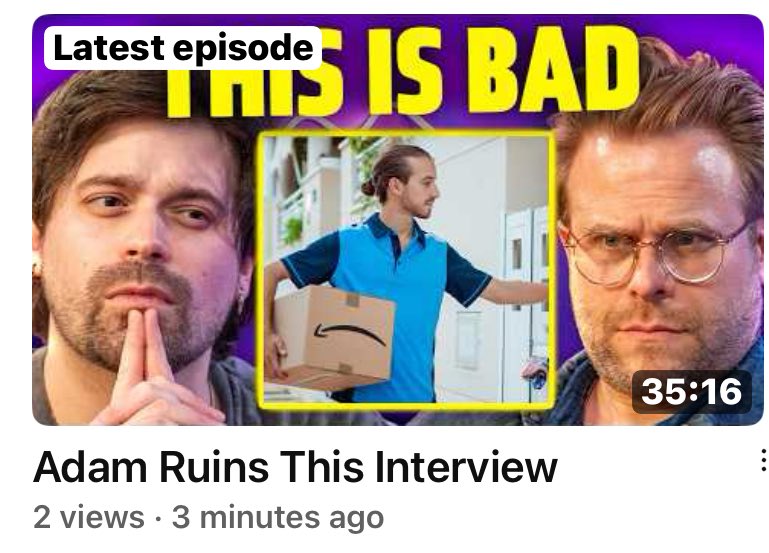 cleverhaasnews's tweet photo. My sisterβs excited fly this video π
Damien Haas is featured in Smoshalikeβs new YouTube video!
#damienhaas #adamconover #adamruinseverything #smosh #smoshalike #youtube #assumptions
https://t.co/EkJWQXX8Wz https://t.co/qOtOV9rB8u