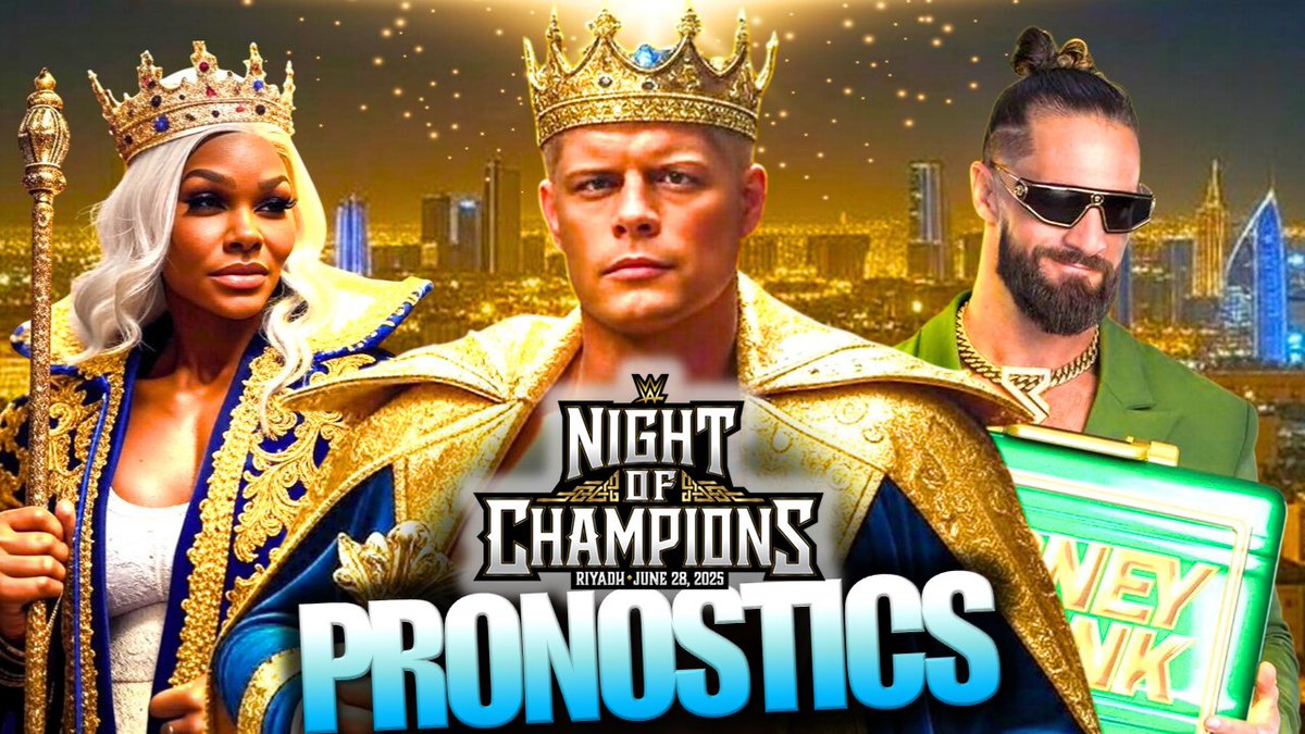 🔥Voici la vidéo Pronos pour #WWENOC🔥

- Karrion Kross a un match en PLE ! 🥳
- Jacob Fatu va-t-il conserver le titre US ?🩸
- Qui seront les nouveaux King et Queen ? 👑
- CM Punk peut-il battre John Cena ? 🤔

👉youtu.be/96uOc_7f-qg