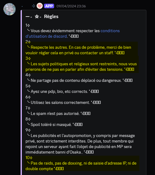 guts_cmoi's tweet photo. 7/12 - Notre serveur accepte le second degré (voir règlement). 
Serveur public = transparence totale, consultez nos messages. 
On ban pour des pdp semi-nude, pourquoi irais-je leak une vidéo porno imaginaire ? https://t.co/fJ7za1PImH