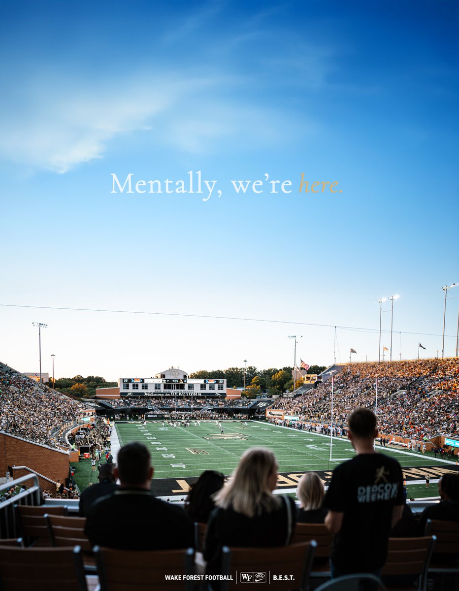 Mentally, we're here.