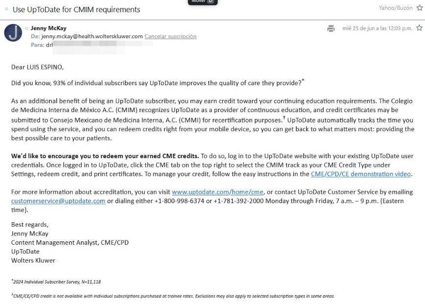 Esto me parece increíble para los compañeros de medicina interna. 
Ojalá nuestras asociaciones y consejos de cirugía general, coloproctología y otras especialidades quirúrgicas hicieran lo propio.