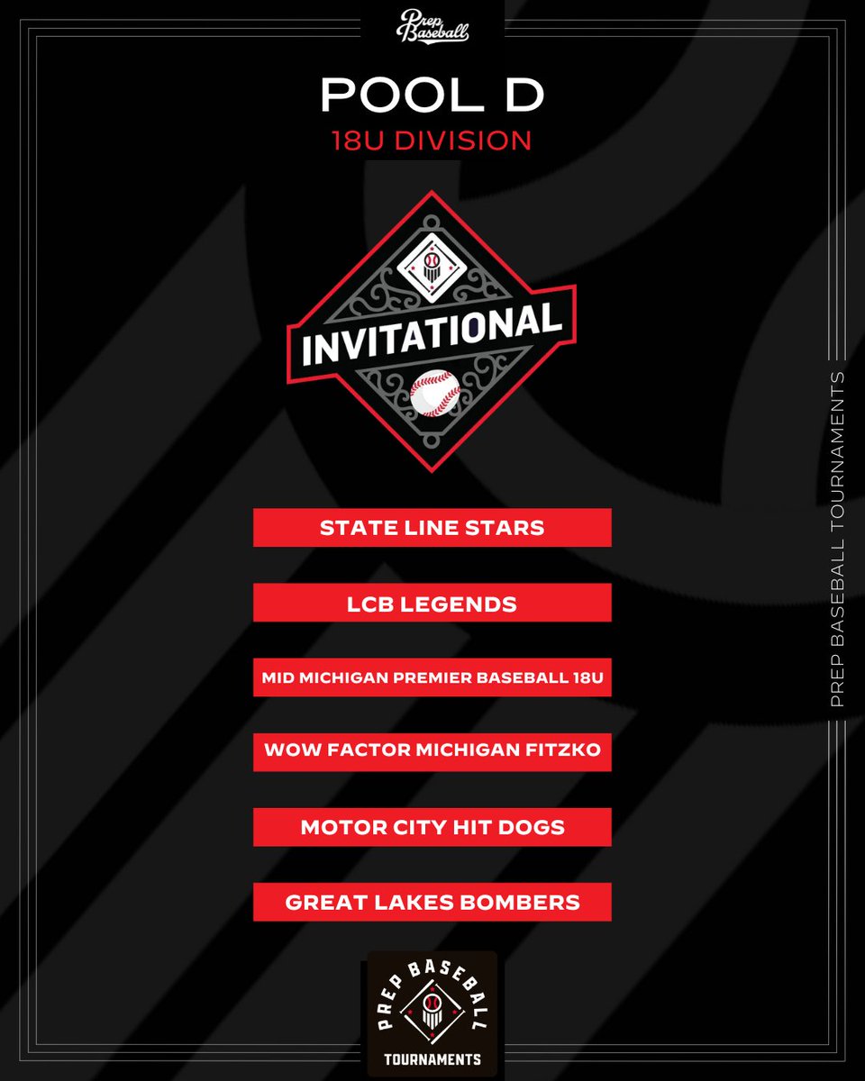 Prep Baseball Michigan (@prepbaseballmi) on Twitter photo 🏆PBT Great Lakes Invite🏆
🚨18U Pool Release🚨
📅6/26-6/29
⚾️18U
📍Detroit, MI
<a href="/PrepBaseMIScout/">Prep Baseball Michigan Scouting Coverage</a> | <a href="/PBRTournaments/">Prep Baseball Tournaments</a> |
<a href="/pbtscouting/">Prep Baseball Scouting</a> 🏆PBT Great Lakes Invite🏆
🚨18U Pool Release🚨
📅6/26-6/29
⚾️18U
📍Detroit, MI
<a href="/PrepBaseMIScout/">Prep Baseball Michigan Scouting Coverage</a> | <a href="/PBRTournaments/">Prep Baseball Tournaments</a> |
<a href="/pbtscouting/">Prep Baseball Scouting</a>