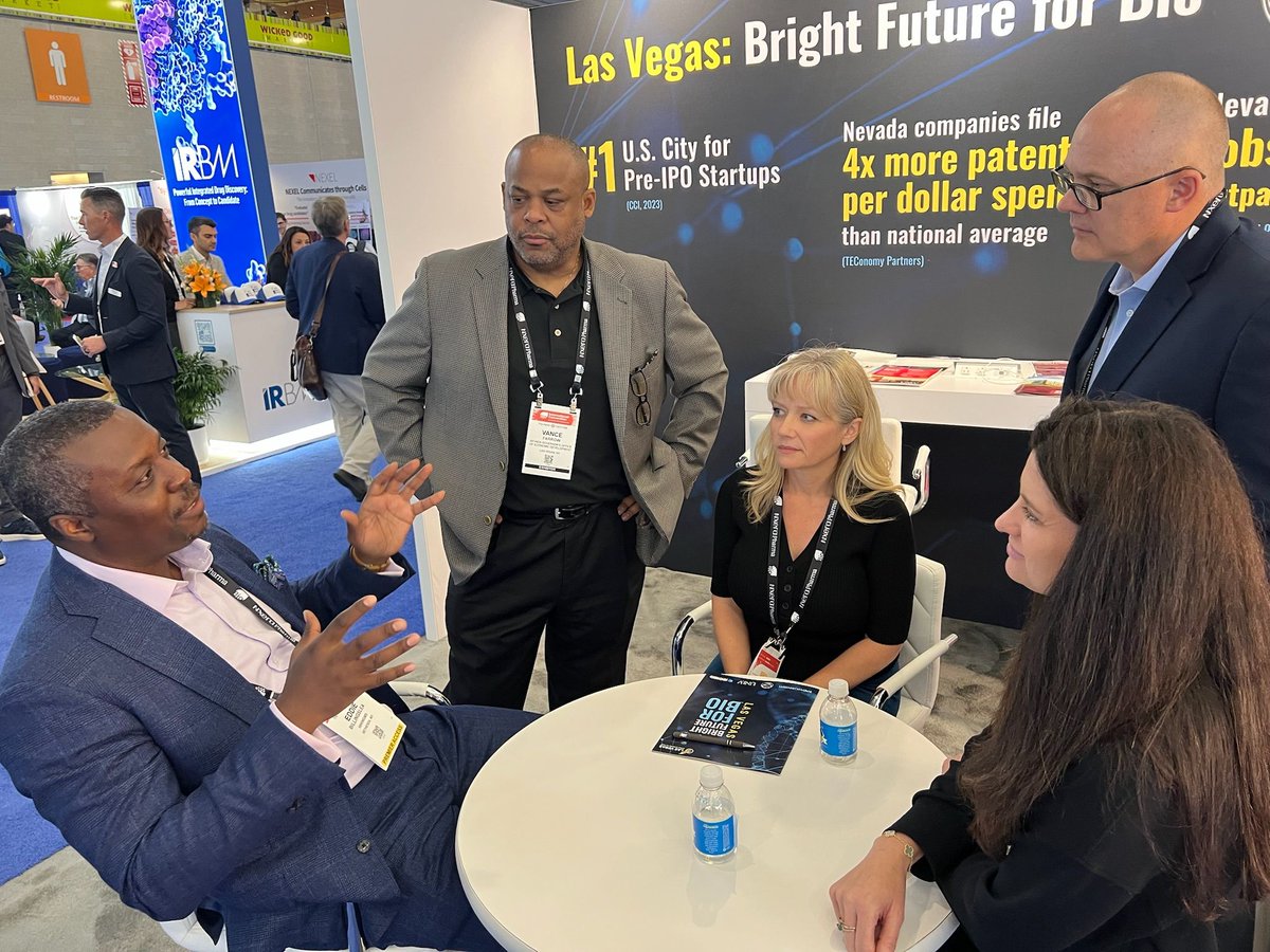 LVGEA's tweet photo. Just back from #BIO2025—We have Big Bio Energy! 🌍🔬
LVGEA met with global leaders, shared our vision, and showed why our region is ready to lead in biotech. Big thanks to @CityOfLasVegas, @UNLV, @RosemanU &amp; @GoedNV. Let’s keep the momentum going! 🚀#LVGEA #BiotechInnovation https://t.co/gonovNMRmt