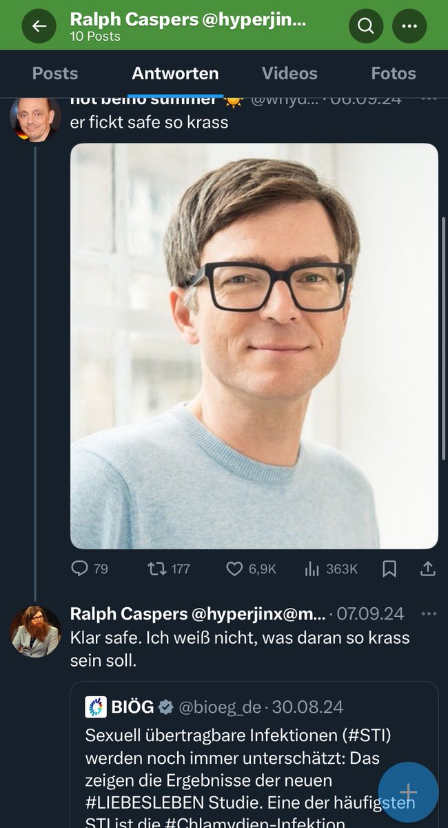 immernoch lachkick das ralph caspers so gut wie alles auf seinem twitter gelöscht hat ausser dieser antwort hier