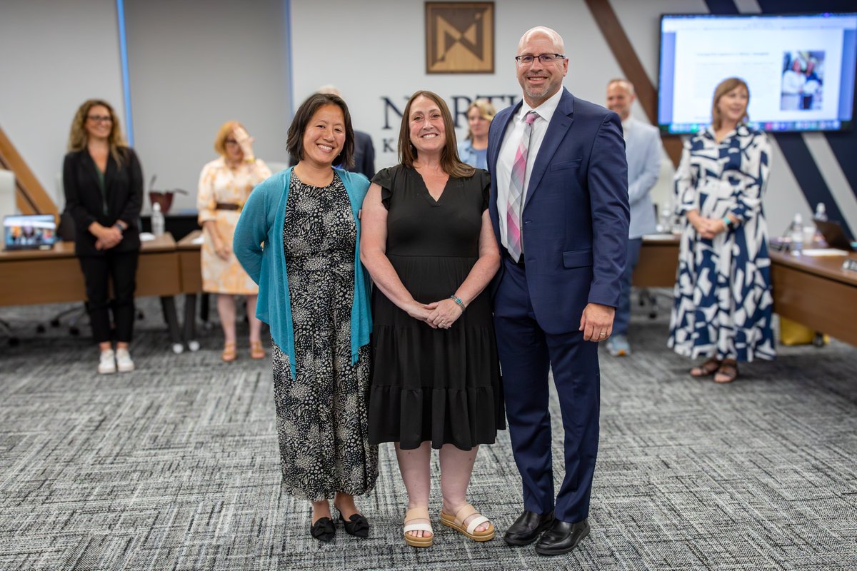 NKCSchools's tweet image. At Tuesday evening’s Board meeting, we celebrated some of the best of the best in NKC Schools! Read more about our Extraordinary Educational Experiences: bit.ly/46clORC #NKCChampions