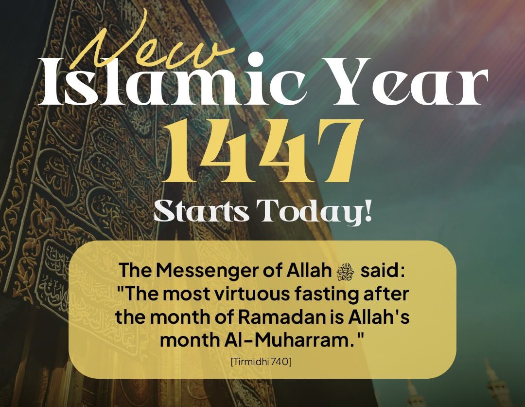 Today, after Maghreb, starts the new Islamic Year of 1447. Increase your ibadah, and at least try your best to fast on the 9th &amp; 10th insha Allah. 

#Muharram #1447 #Aashuuraa