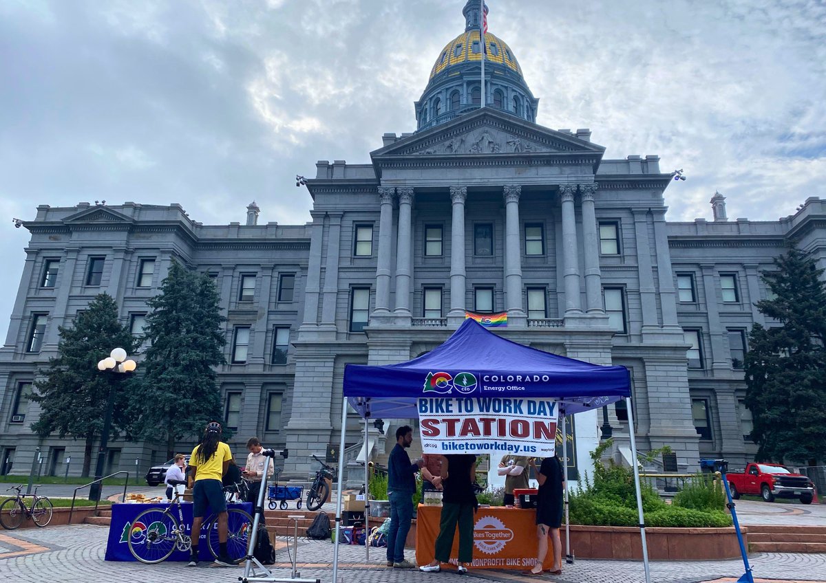 Governor Jared Polis (@govofco) on Twitter photo Thank you to everyone who pedaled their way to the Capitol for Bike to Work Day! A special thanks to the Colorado Office of Sustainability and <a href="/COEnergyOffice/">Colorado Energy Office</a> for organizing such a wonderful event.
đź”— Visit the leaderboard here: sustainability.colorado.gov/events-0 Thank you to everyone who pedaled their way to the Capitol for Bike to Work Day! A special thanks to the Colorado Office of Sustainability and <a href="/COEnergyOffice/">Colorado Energy Office</a> for organizing such a wonderful event.
đź”— Visit the leaderboard here: sustainability.colorado.gov/events-0