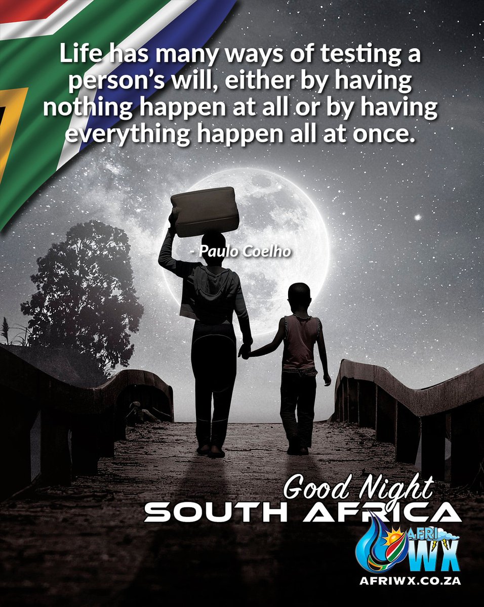 🇿🇦 Good Night 🌜
Ulale Kahle | Busuku Benzolo | Robala Hantle | Goeie Nag

Have a Wonderful Wednesday Evening and Sleep Well :)  #AfriWX #Weather