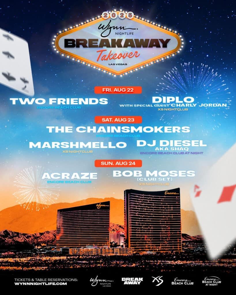 EDM Identity (@edmidentity) on Twitter photo Two Friends, Diplo, The Chainsmokers, Marshmello, DJ Diesel, ACRAZE, and Bob Moses are set to light up <a href="/BreakawayFest/">Breakaway Festival</a> Takeover at Wynn Las Vegas. 🎰
Read the article ➡️ edmidentity.com/2025/06/23/bre… Two Friends, Diplo, The Chainsmokers, Marshmello, DJ Diesel, ACRAZE, and Bob Moses are set to light up <a href="/BreakawayFest/">Breakaway Festival</a> Takeover at Wynn Las Vegas. 🎰
Read the article ➡️ edmidentity.com/2025/06/23/bre…